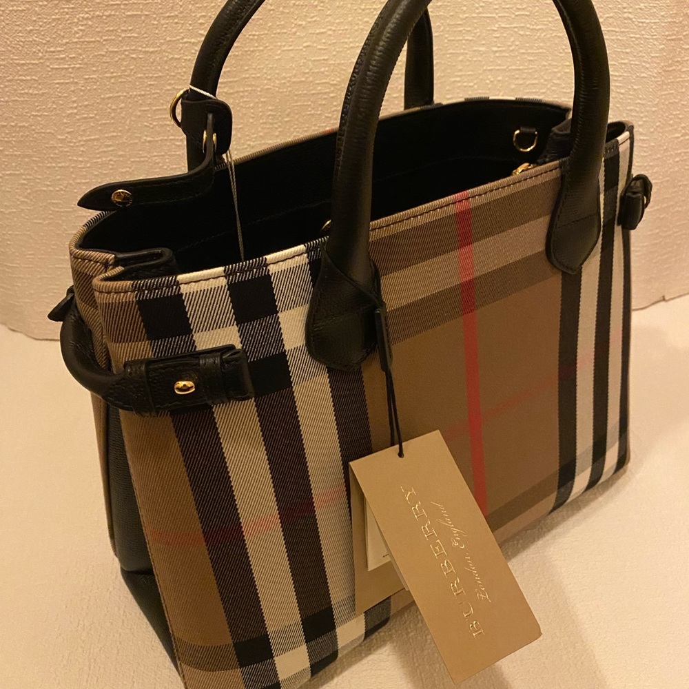 Authentic Burberry Banner Satchel Bag